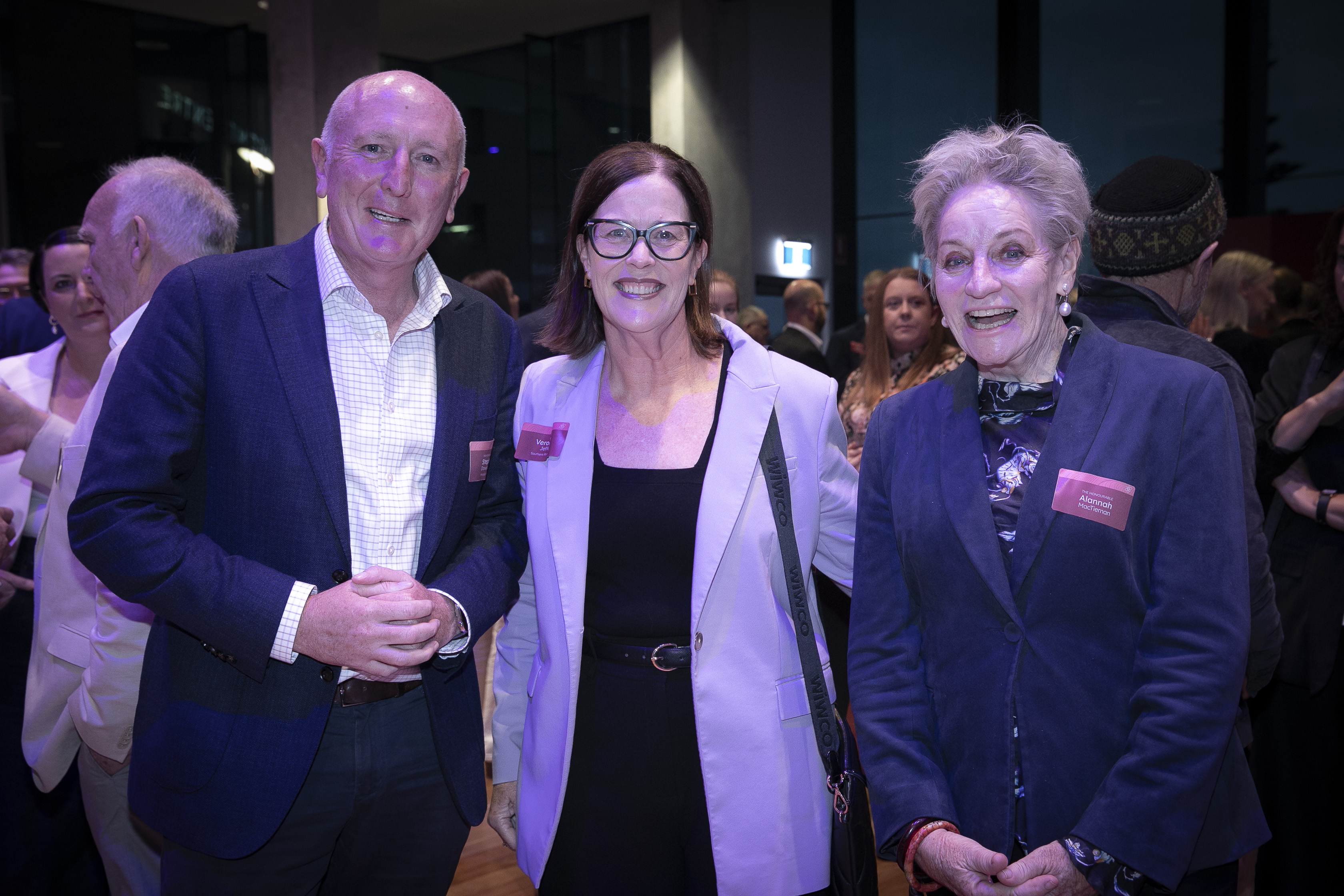 Minister for Ports Hon Stephen Dawson MLC, Southern Ports Board Director Veronica Jeffery and former Minister for Ports Hon Alannah MacTiernan at Southern Ports Port of Albany 200-year celebration.